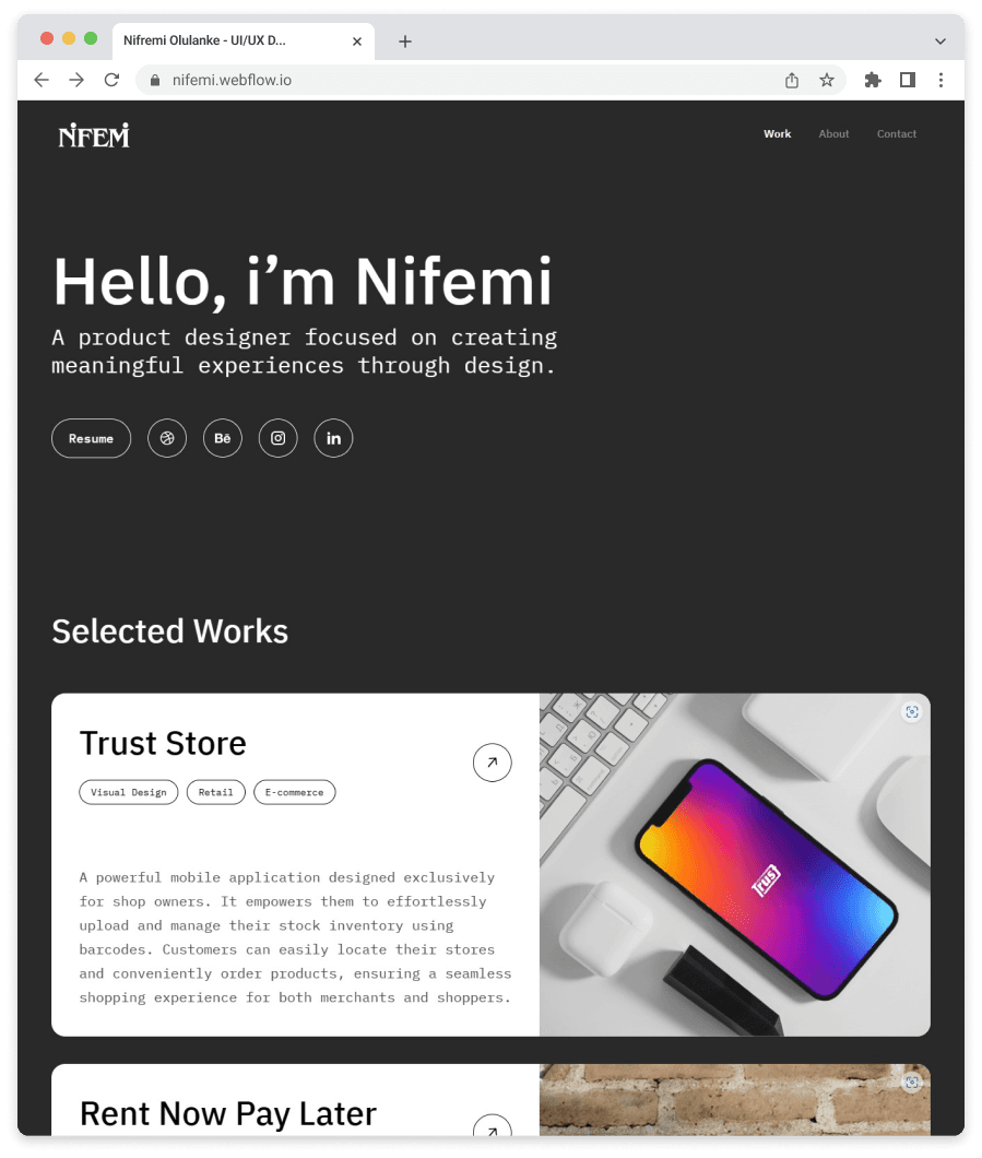 Nifemi - UI/UX Designer
